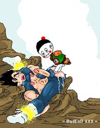 2boys anal animated badendxxx bondage boner chiaotzu cum dragon_ball dragon_ball_z erection forced_yaoi gay male male_only malesub penis rape tagme vegeta yaoi