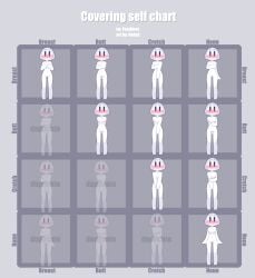 breasts chart commission covering covering_breasts covering_butt covering_crotch embarrassed_nude_female enf female nekuzx nipples pussy statistics