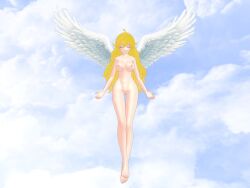 1girls 3d angel big_breasts blonde_hair breasts casual closed_eyes completely_nude faunus female female_focus female_only human naked navel nipples no_bra no_panties nonsexual_nudity nude nude_female nudist pale_skin rwby solo solo_focus tagme tasteful_nudity theblackbirdcalls wings yang_xiao_long