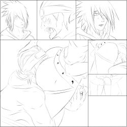 2boys drawing gay interracial killer_bee luckyarts male male_only naruto rimjob rimming sasuke_uchiha uncensored work_in_progress yaoi