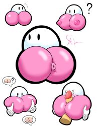 1boy 1girls aeyerlock anus ass ass_cheeks ass_job assjob boobjob breasts buttjob cherbil cock disembodied_penis female female_focus male mario_(series) multiple_views nintendo nipples paper_mario penis simple_background solo_focus super_paper_mario white_background