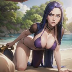 1girls ai_generated arcane caitlyn_kiramman female large_breasts league_of_legends long_hair marannd stable_diffusion