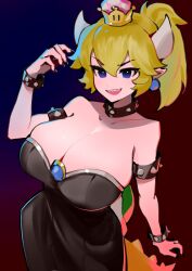 bowsette from mario (series) by dismassd