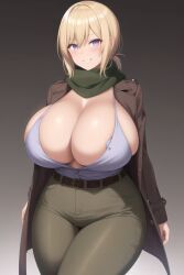 ai_generated bimbo cleavage curvy huge_breasts novelai revealing_clothes robyn_hill rwby smiling stable_diffusion thick_thighs transformationwitch