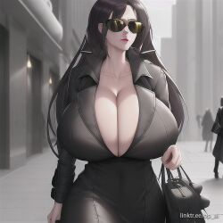 ai_generated huge_breasts long_hair op_ai sunglasses tinted_eyewear