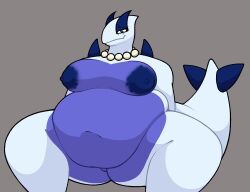 anthro big_breasts breasts chip_at_night fat female lugia pokemon pokemon_(species) tagme