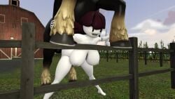 3d animated brown_hair bulge equine_penis fartoohorny holger horse horsecock jaiden jaiden_animations large_ass large_breasts large_penis mob_face mp4 no_sound sfm source_filmmaker stomach_bulge tagme video white_skin youtube youtuber zoophilia