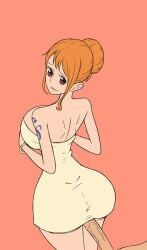 ass big_ass big_breasts biggies00 breasts female male monkey_d_luffy nami one_piece post-timeskip towel