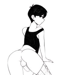 1boy anus ass balls big_ass big_butt black_eyes black_hair butt fat_ass fat_butt femboy girly gomi-cake huge_ass huge_butt looking_at_viewer looking_back male male_only omori omori_(character) penis solo sunny_(omori) thick_ass thick_butt twink