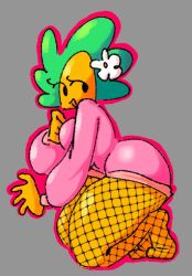 anthro ass big_ass big_breasts big_butt big_thighs curves curvy curvy_body curvy_female curvy_figure female female_only girly large_ass large_breasts looking_back pantyhose pink_clothing pornography round_ass sweater taco thick thick_ass thick_thighs thighs thin_waist yellow_body