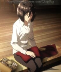 mikasa ackerman from attack on titan by chugbug