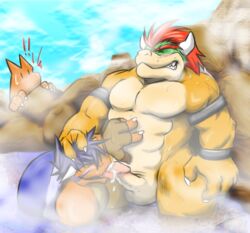 bara bowser charizard crossover koopa male male_only mario_(series) nintendo pokemon pokemon_(species) timberwolfmax yaoi