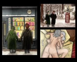 artist_request ass female female_focus female_only gilf harry_potter lesbian lesbian_sex mature_female minerva_mcgonagall naked nude nude_female poppy_pomfrey sex snow yuri