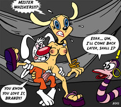 anal anthro brandy_and_mr._whiskers brandy_harrington canine disney disney_channel dog female fur furry lola_boa male mammal mr._whiskers nev nipples rabbit straight toon_disney