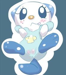 af-js anus blush color female female_only feral nintendo nude oshawott pokemon pokemon_(species) solo tagme vulva