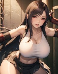 1girls ai_generated female final_fantasy final_fantasy_vii final_fantasy_vii_remake hoge nendoroid_hentai_ai tifa_lockhart