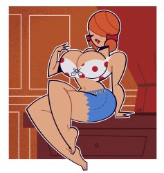 1girls big_breasts big_hair breasts bust busty cartoon_network cleavage curvaceous curvy curvy_figure eyebrows eyelashes farmgirl female female_focus female_only goodbyellow hair hillbilly hips hourglass_figure huge_breasts human large_breasts legs light-skinned_female light_skin lips long_hair mature mature_female orange_hair powerpuff_girls red_hair round_ass round_breasts round_butt sara_bellum southern_belle thick thick_legs thick_thighs thighs top_heavy upper_body voluptuous waist wide_hips