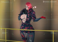 1girls breasts breasts_out color colored cyborg exposed_breasts looking_at_viewer metal_gear metal_gear_rising metal_gear_rising:_revengeance mistral_(metal_gear_rising) sergey_kekkonen tagme