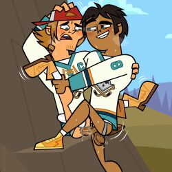 gay harzu male male_only male_penetrating_male raj_(tdi) total_drama_island total_drama_island_(2023) wayne_(tdi) yaoi