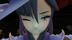1girls animated ass ass_focus ass_shake big_ass big_breasts big_butt blue_eyes breasts fart farting female female_only genitals genshin_impact huge_ass light-skinned_female light_skin mona_(genshin_impact) solo sound tagme video waifufarts.com witch witch_hat