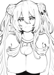 animal_ears breasts dismassd female hololive hololive_gen_5 hololive_japan huge_breasts lion_ears lion_girl nipples shishiro_botan sketch tagme topless virtual_youtuber