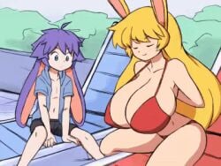 1boy 1boy1girl 1girls 2d 2d_animation 4:3 age_difference animated areolae beach_chair becoming_erect big_breasts big_bulge big_nipples big_penis bigger_female black_pants black_shorts blonde_hair blue_clothing blue_eyes blue_hoodie bouncing_breasts breasts breasts_bigger_than_head bulge bunny bunny_boy bunny_ears bunny_girl bunnygirl clothed clothed_male clothed_male_clothed_female clothed_male_nude_female clothes cute day daytime erect_nipples erect_penis erection erection_under_clothes femboy femboy_on_female flashing flashing_breasts floppy_ears front_heavy_breasts getting_erect gif green_eyes grower_not_a_shower honey_(paulgq) huge_erection human humanoid hyper hyper_breasts imminent_sex interspecies_fuck lagomorph large_penis larger_female light-skinned light-skinned_female light-skinned_male light_body light_skin long_ears lounge_chair mature mature_female milf navel older_female older_woman_and_younger_boy otoko_no_ko outdoors outside paulgq pocket_(paulgq) presenting_breasts puffy_areola purple_ears purple_hair purple_hair_male rabbit_boy rabbit_ears red_bikini red_bikini_bottom red_bikini_top red_bra red_clothes red_clothing red_panties red_swimsuit shaking_breasts sitting size_difference small_but_hung smaller_male staring_at_breasts straight swimsuit taking_clothes_off taking_off_bra tease teasing topless topless_female twink undoing_clothing undone_bikini undone_bra undressing yellow_hair younger_male