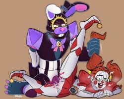 1boy 1girls 2023 alternate_version_available animatronic artist_name artist_signature brat bratty buckteeth circus_baby_(novel) commission cum cum_in_pussy digital_media_(artwork) drooling facial_markings female femsub five_nights_at_freddy's five_nights_at_freddy's:_sister_location fnaf_novels green_eyes hair hair_pull hi_res kahl_(artist) male maledom psy_the_psychic_(sinfulwalpurrgis) rabbit robot robot_girl rough_sex size_difference straight the_fourth_closet_(fnaf) uncensored yellow_eyes