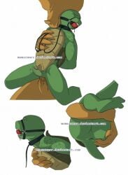 2boys anal anal_sex asshole ball_gag bdsm bondage cock dominant enslaved forced gag gagged gay gay_bdsm leash leash_and_collar leashed male male/male male_only master momorawrr non-human penis precum rape slave submissive teenage_mutant_ninja_turtles tmnt triceraton