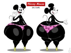 1boy ass ass_cleavage big_ass big_butt black_body black_fur black_skin breathotter bulge butt_crack disney dumptruck_ass eyebrows eyelashes fat_ass femboy gloves huge_ass hyper hyper_ass large_ass male male_only mickey_mouse mouse mouse_ears mouse_tail navel no_humans non-human non-human_only panties pink_panties solo solo_focus solo_male text thiccey_mouse thick_ass thick_thighs thighs thunder_thighs white_gloves wide_hips