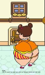 age_difference ass ass_focus back_view big_ass brown_hair earthbound earthbound_(series) female_only hair_buns looking_at_viewer lucas massive_ass mob_face mother_(series) mother_3 nintendo npc owo_sault_(artist) richie_(mother_3) standing voluptuous_female