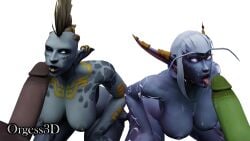 2boys 2girls 3d big_breasts big_penis blizzard_entertainment blue_skin cum cum_on_breasts cum_on_face facial green_penis holding_head nightborne orc orc_(warcraft) orc_male orced orgess orgess3d original_character purple_skin troll troll_(warcraft) warcraft white_hair world_of_warcraft zandalari_troll