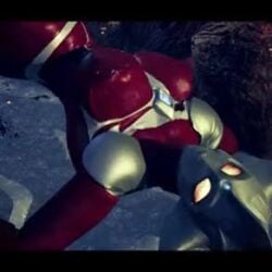 3d animated astro_thea bouncing_breasts cum excessive_cum rape tete ultraman_(franchise) video