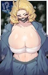 1girls bancho big_breasts blonde_hair blue_archive breasts busty cleavage curvaceous curvy curvy_body curvy_female curvy_figure female female_only huge_breasts large_breasts light-skinned_female light_skin rururu82010664 solo sukeban_(mg)_(blue_archive) voluptuous