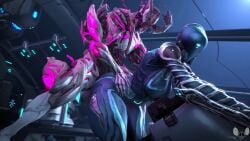 1boy 1girls 3d 3d_animation ambiguous_penetration animated ass balls_deep bouncing_breasts bouncing_testicles breasts connivingrat erection from_behind large_ass large_penis mag_(warframe) nidus_(warframe) penis sex sound straight tagme testicles thick_thighs thighs video waist_grab warframe