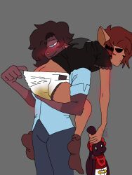 2boys abdl anthro beetlebonez diaper diaper_change diaper_check diaper_fetish diaper_only diaper_pull diapersitting furry male peeing scat sissy