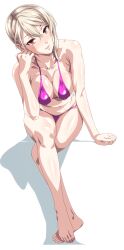 1girls alluring bare_legs big_breasts bikini cleavage magenta_eyes nakiri_alice shokugeki_no_souma wankoro_mochi