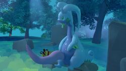 16:9 3d_(artwork) 4k absurd_res animal_genitalia animal_penis anthro big_penis cetacean_genitalia cetacean_penis digital_media_(artwork) dragon erection generation_6_pokemon genitals goo_creature goodra hi_res huge_cock hyper hyper_genitalia hyper_penis iynize_(artist) male nintendo penis pokemon pokemon_(species) slime solo tapering_penis thick_thighs widescreen