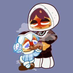 2boys cookie_run lorennsfw musk red_bean_cookie snow_sugar_cookie yaoi