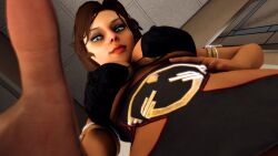 3d big_breasts bioshock bioshock_infinite blue_eyes curvy elizabeth_comstock female_focus lordaardvark selfie