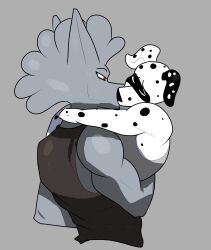 2boys dalmatian_humanoid furry kissing original original_character original_characters tagme tanktop