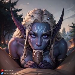 nightborne from blizzard entertainment by diffusion34