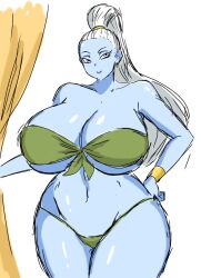 angel angel_(dragon_ball) dragon_ball dragon_ball_super female female_only momiji_(artist) ponytail solo solo_female vados white_background white_hair white_hair_female