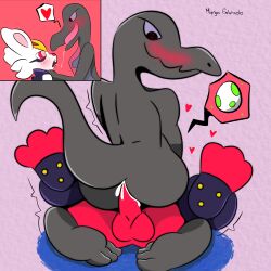 absurd_res anthro bodily_fluids cinderace cum cum_inside duo egg female generation_7_pokemon generation_8_pokemon genital_fluids hi_res male male/female mango_enlatado nintendo pokemon pokemon_(species) pregnant salazzle