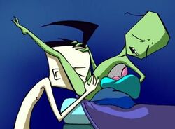 2boys alien bonnieslashfiend dib gay human invader_zim male oral smooth_skin zim