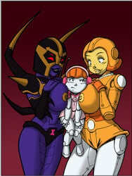 blackarachnia bo_(mighty_orbots) breasts crossover female mighty_orbots nipples ohno_(mighty_orbots) transformers transformers_animated