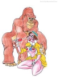 ape beastsexillustrated breasts disney female female_on_feral feral fur gorilla handjob human human_on_feral interspecies jane_porter kerchak male nipples penis primate size_difference straight tagme tarzan_(1999_film) zoophilia