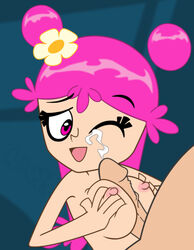 ami_onuki cartoon_network chunk cum hi_hi_puffy_amiyumi paizuri partial_male penis tagme