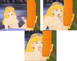 blonde_hair breasts clothed clothed_male clothing fellatio female female_focus hylian light-skinned_female light-skinned_male light_skin link link_(cartoon) male male/female nintendo nipples nude nude_female partial_male penis pointy_ears princess_zelda the_legend_of_zelda the_legend_of_zelda_(cartoon) zelda_(cartoon)