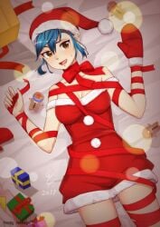 bondage christmas payday payday_(series) payday_2 santa_costume santa_hat sydney_(payday_2) wg-p