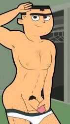 1boy brick_(tdi) burlydan cartoon_network fresh_tv gay male male_focus male_only solo solo_focus solo_male tighty_whities total_drama:_revenge_of_the_island total_drama_island underwear_down